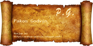 Pakos Godvin névjegykártya
